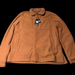 American Stitch Men’s Double Pocket Fleece Jacket